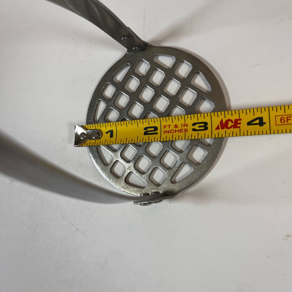 Vintage Flint Stainless Vanadium Potato Masher, Composite Handle, Made in USA - Picture 6 of 6